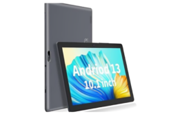 PRITOM M10 10 inch Tablet - Android 13 Tablet with 64GB ROM, 512GB Expandable, Quad-Core, HD IPS Screen, 2.0 MP + 8.0 MP Dual Camera, WiFi, Bluetooth, Stable Tablet with 6000mAh Battery